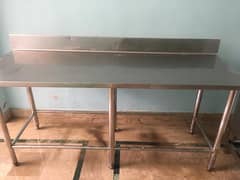S. S Burger Station & Pizza Prep Table With Table Top Chiller