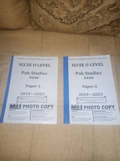 Islamiyat and Pakistan Studies Yearly past papers IGCSE (MH photocopy)