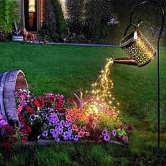 Solar LED Watering Can Lamp