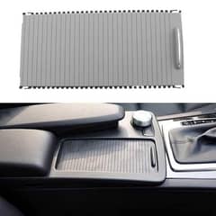 Mercedes Benz Console Cup Holder Blind Cover Zipper Rolling Curtain
