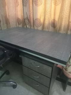 Office table and chair