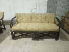 7 seater wooden sofa