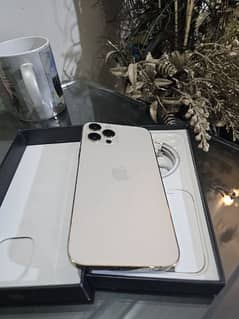 iphone 12 pro max 128gb Gold  (physical +e sim) pta approved 10/10