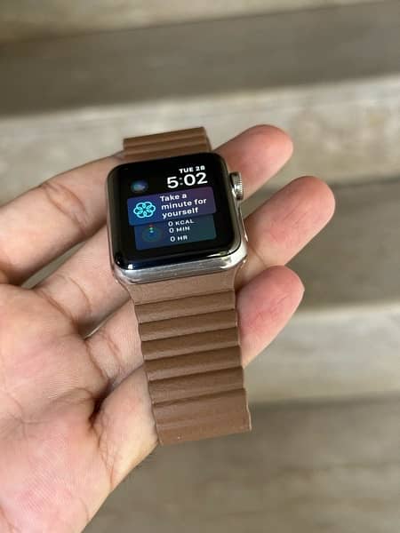 Apple Watch Series 3 Stainless steel 38mm GPS+LTE 9/10 Condition 1