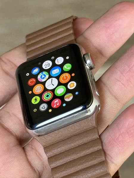 Apple Watch Series 3 Stainless steel 38mm GPS+LTE 9/10 Condition 8