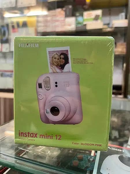 FUJIFILM INSTANT POLOROID CAMERA MINI 12 0