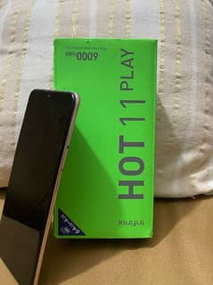 infinix hot 11 play with case and charger and adapter original