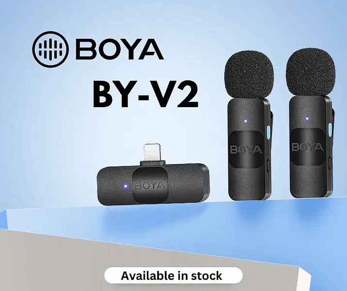 BOYA DUAL WIRLESS MIC FOR TYPE C & IOS WITH 3 YRS WARRANTY 4