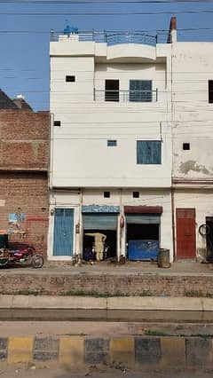 2 commercial shops with 2 manzala house