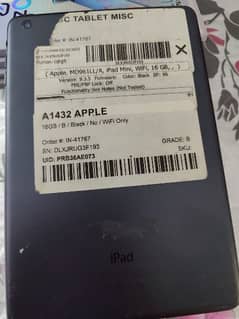 A1432 Apple mini iPad