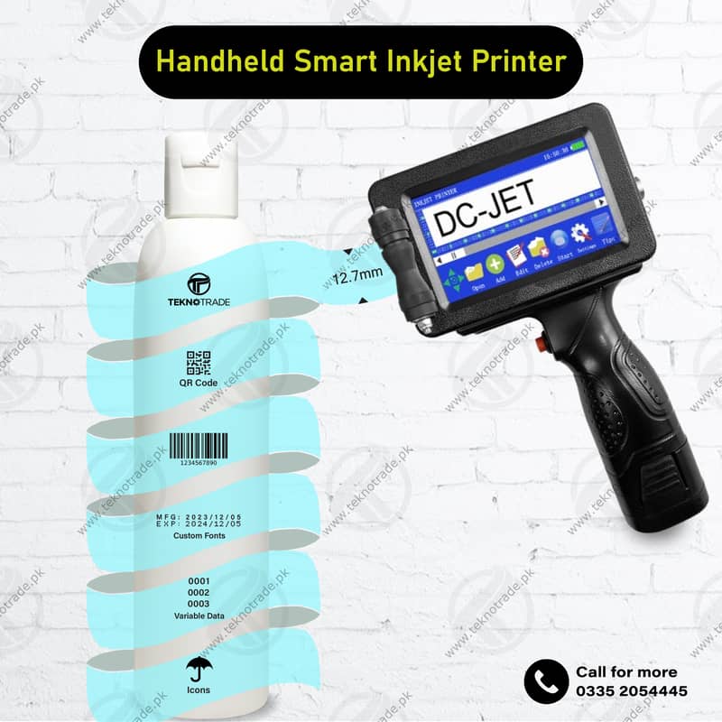 Handheld InkJet printer 12.7mm/Dk Jet, Expiry Date Printer(ix) 0