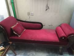 used velvet deep red dewan almost new. . in very good condition