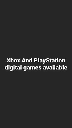 Xbox and PlayStation Digital games