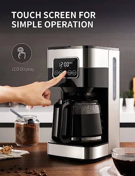 Amazon Branded SHARDOR Touch Screen Coffee Maker 0