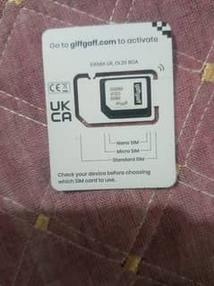 UK Physically Sim Card with otp Available wats app me 03476704486
