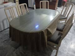 Pure sheshum wood and wolnut wood dining table