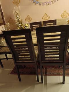 Dinning Table - Slightly Used (6 Chairs)