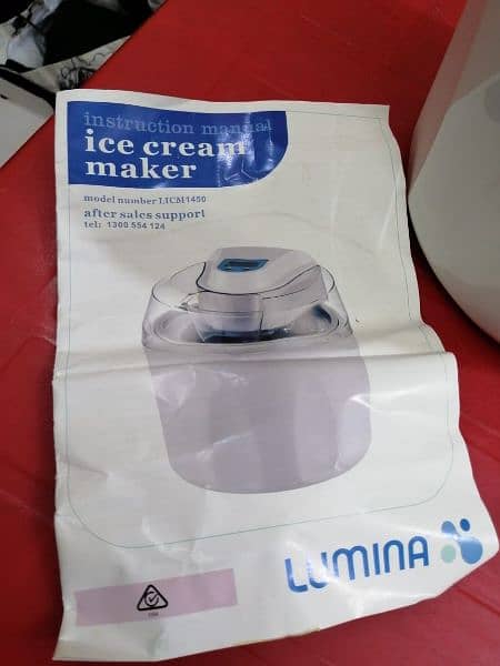 Lumina  Ice Cream Maker, Imported 4