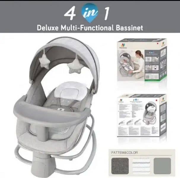 mastela 4 in 1 baby electic swing bassinet 4