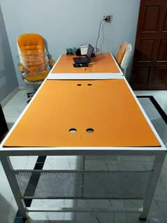 Iron Rod pipe office table