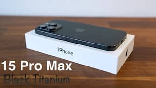 iPhone 15 pro max  2 month ESIM Time black