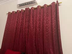 mahroon new curtains