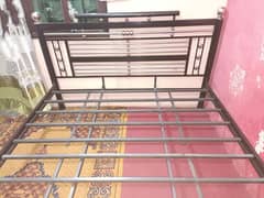 Iron SS bed full size 6ft X 6.5ft without mattress