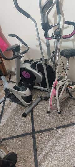 3 exercise cycles/eleptical  available for sale 0316/1736/128 whatsapp