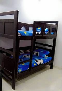 pure wooden kids bunk bed- almost new