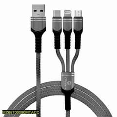 3 in 1 Mobile charging cables