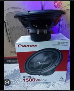 pioneer two piece subwoofer 1500 wat 500 RMS what total genven hai