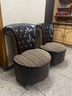 Chairs with coffee table