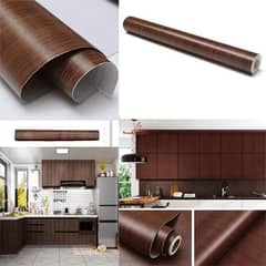 Self Adhesive Wooden Texture Sheet for Wall Decor Kitchen 60*200 cm