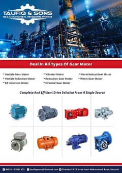 Gear motor & pumps