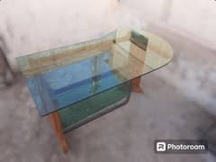 Office Table With Side Table Glass Top