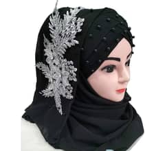 Fancy Pearl Hijab Ready to wear ladies Fancy Hijab New Available Bunch