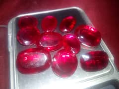 Original moti pearl marjan red coral ruby yaqoot laal all real stones