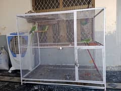 raw parrot cage