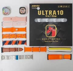 Ultra 10 Branded smart watch 10 in 1  straps