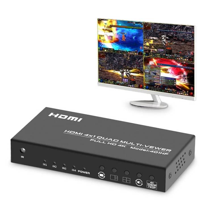 FJGEAR 4K  HDMI 4*1 quad multi-viewer with remote control hdmi video 2