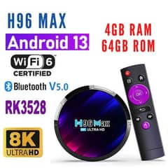 H96 MAX For Led Lcd Android TV 13.0 Version Tv Box