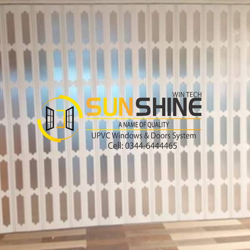 Create Flexible Spaces with Sunshine Wintech's PVC Shutter Doors 0