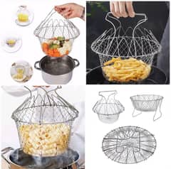 Stainless Steel Foldable Chef Basket