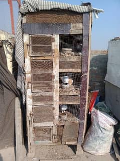 Mazbut wood cage 6 by 3 feet for sale