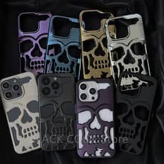 3D Skull Case 15 Plus 14 Pro Cover 13 Max iPhone 12 11 Cover Apple X
