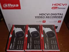 3 CCtv cameras HD and DVR 4 channel