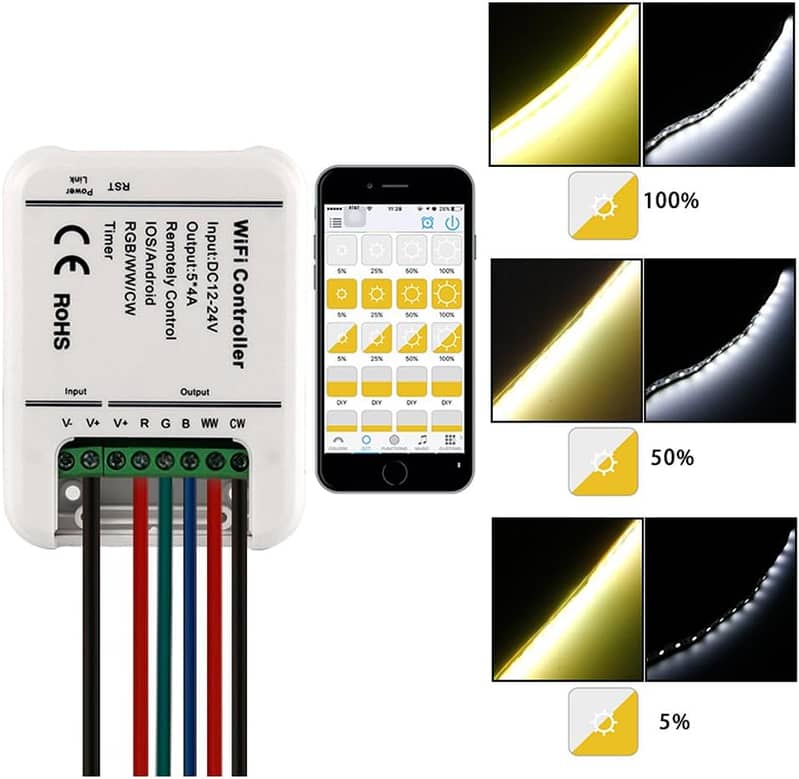 Neoteck DC 12V Timer Switch 16A Digital LCD Time Relay Programmable 5