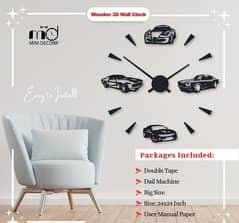 Beautiful Car Digital Wood Wall Clock
Free Home Delivery