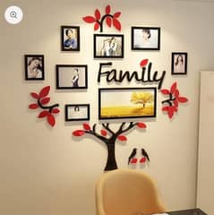 Wooden Family Tree Red Leaves with Frames FF5 03049475030 0