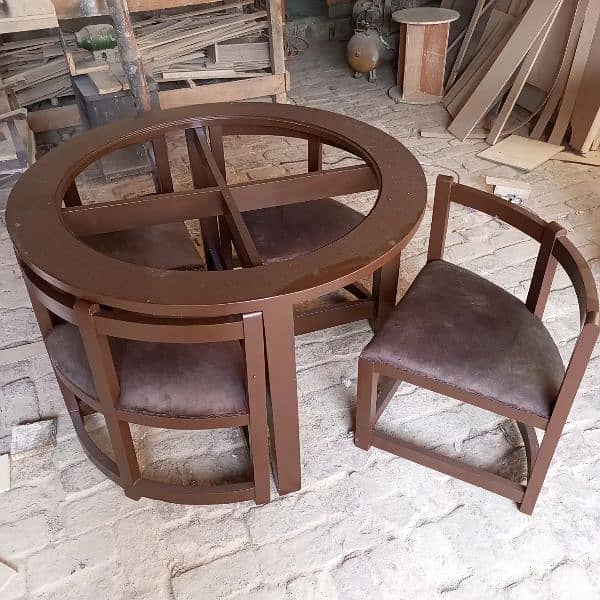 Dining Tables For sale 4 Seater\ 4 chairs dining table\wooden dining 2
